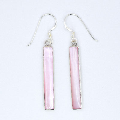 Skinny Long Oblong Drop Earrings