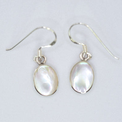 Oval Drop Stone Earrings