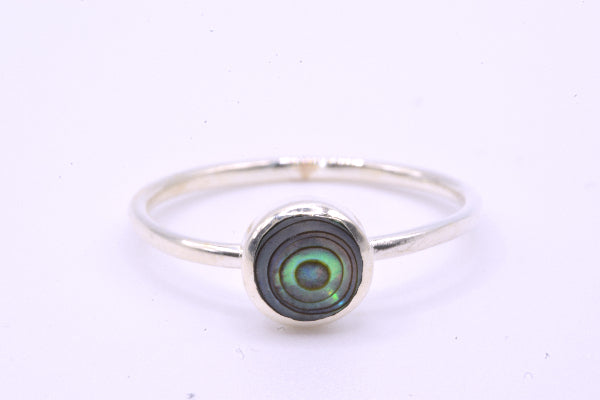 Small Round Stone Ring
