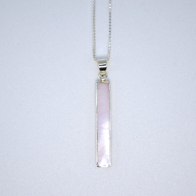 Slim Rectangle Pendant & Chain