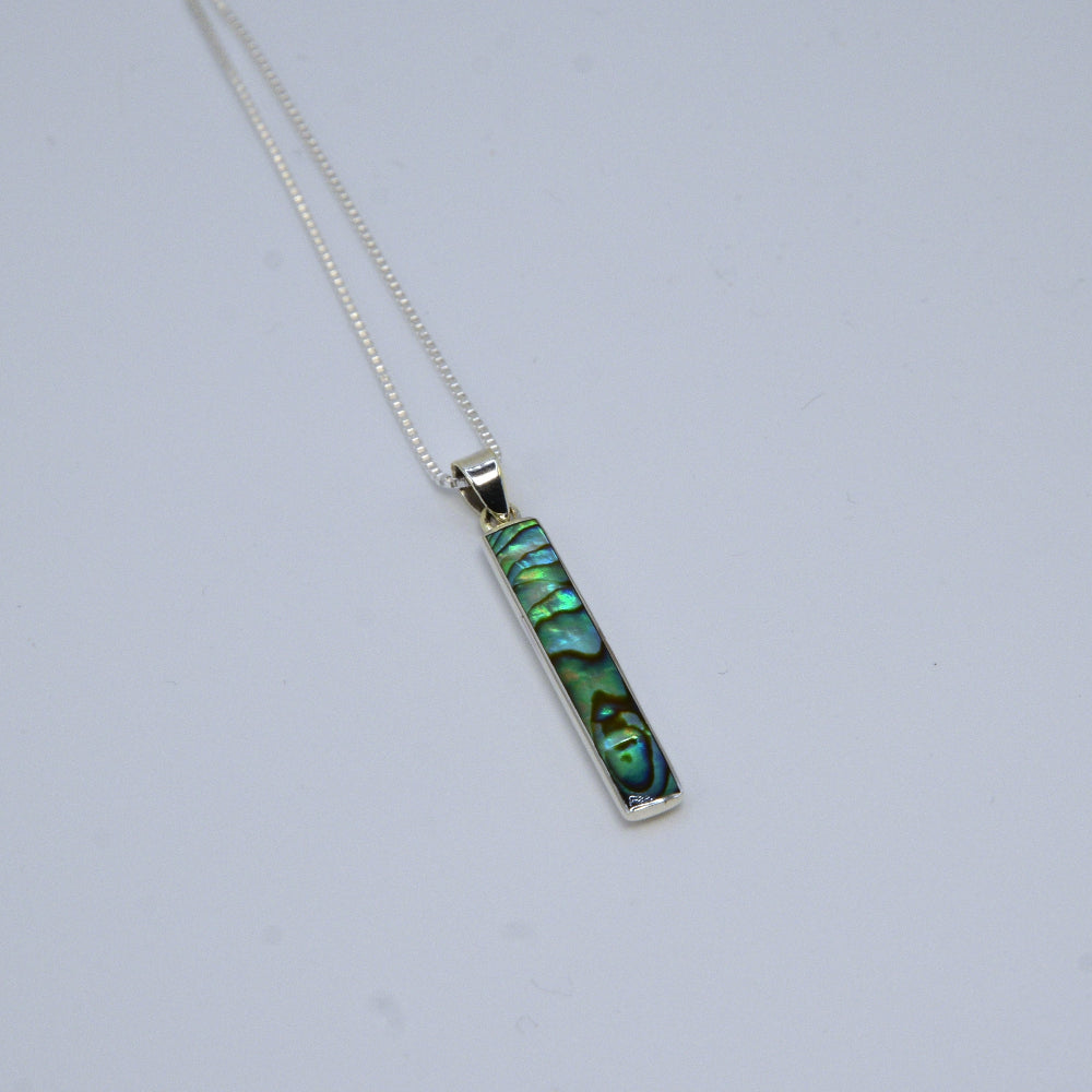 Slim Rectangle Pendant & Chain