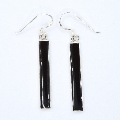 Skinny Long Oblong Drop Earrings