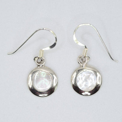 Round Drop Earrings with border