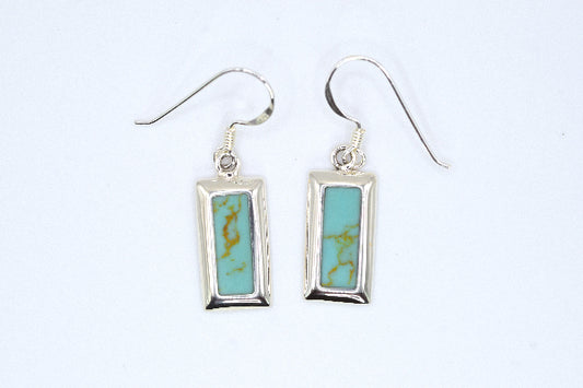 Rectangle Stone Drop Earrings