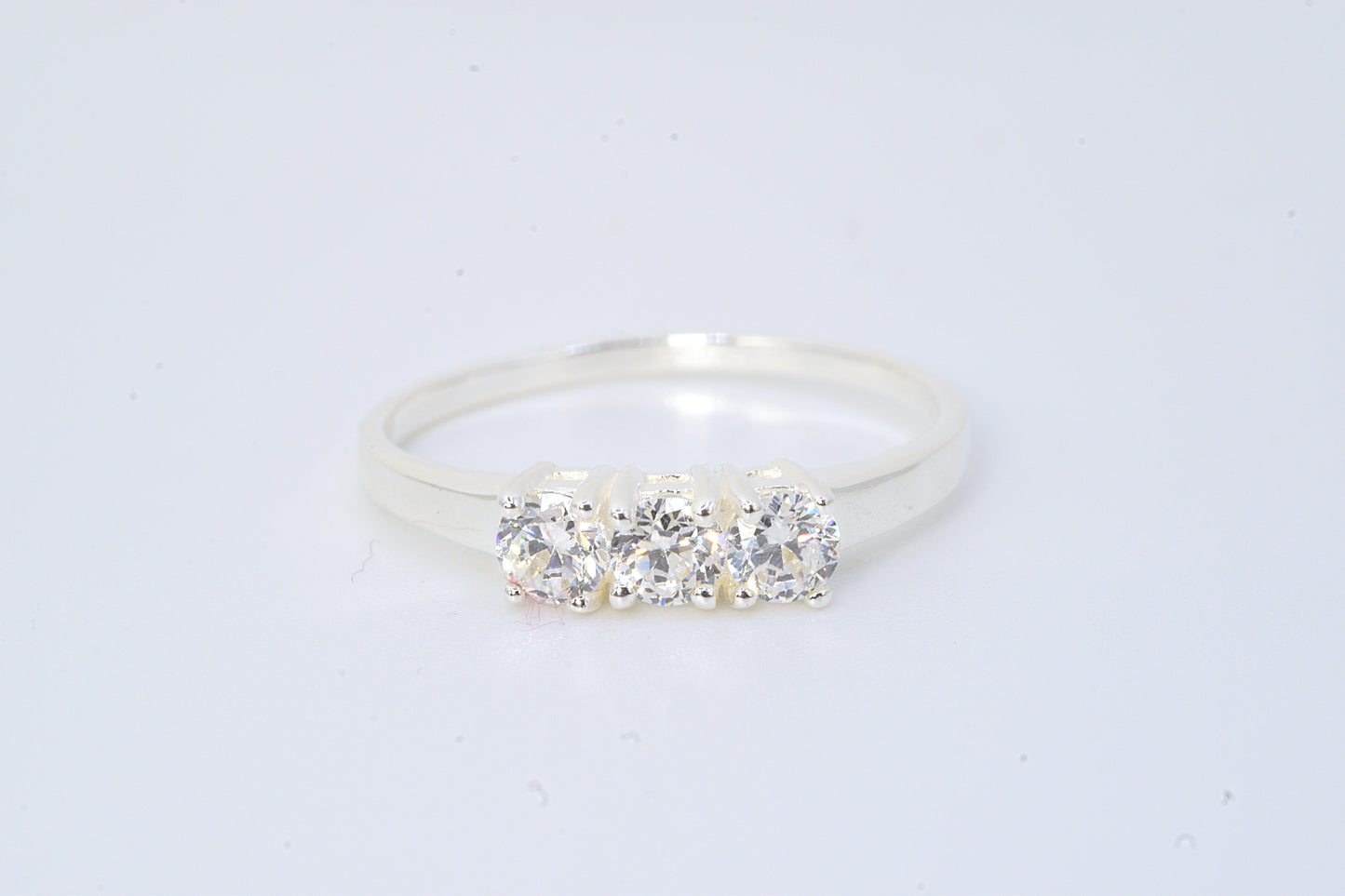 Classic Three-Stone CZ Ring