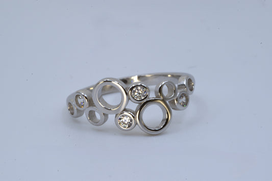 Elegant Circle Band with CZ Accents
