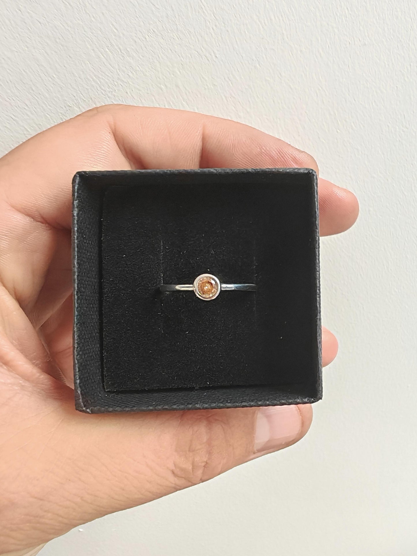 Classic CZ Birthstone Round Ring