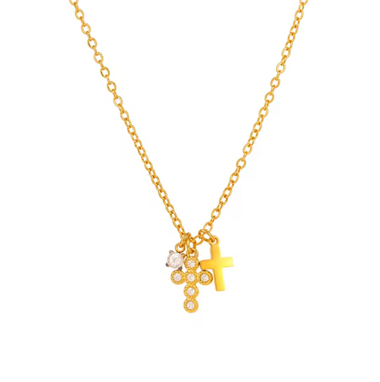 Celestia Cross Necklace