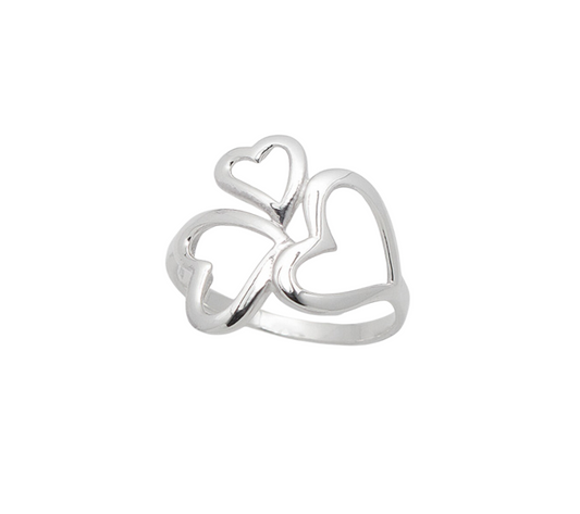 Triple Heart Ring