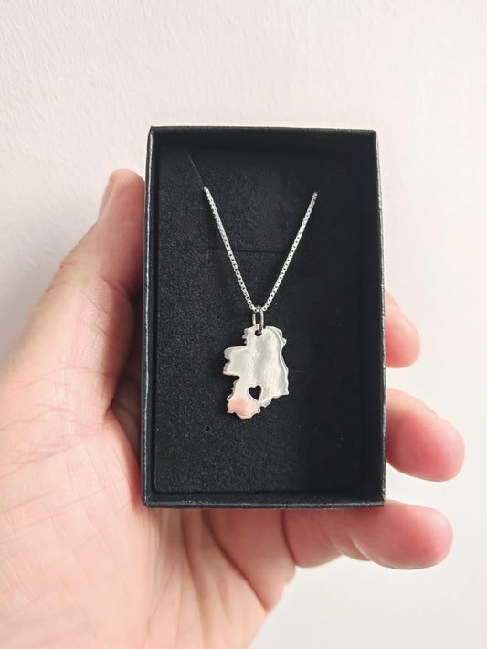 Love Cork – Ireland Map Necklace