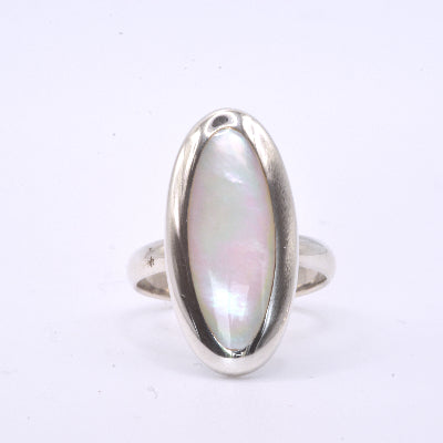 Long Oval Stone Ring