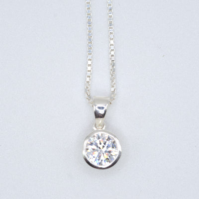 White Crystal CZ Necklace