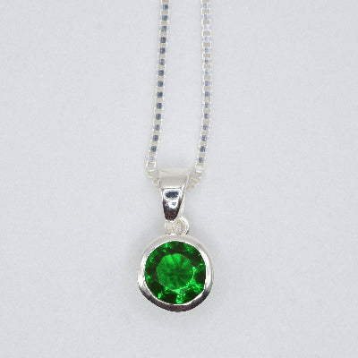 Emerald Green CZ Necklace