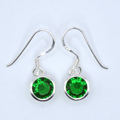 Emerald Green Drop Earrings