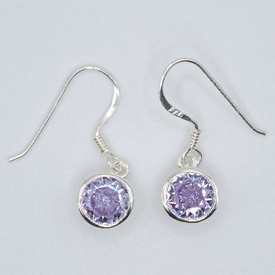 Light Amethyst Drop Earrings