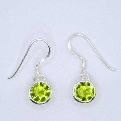 Peridot Green Drop Earrings