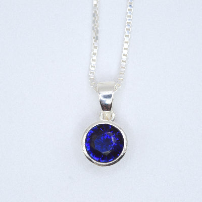Sapphire CZ Necklace