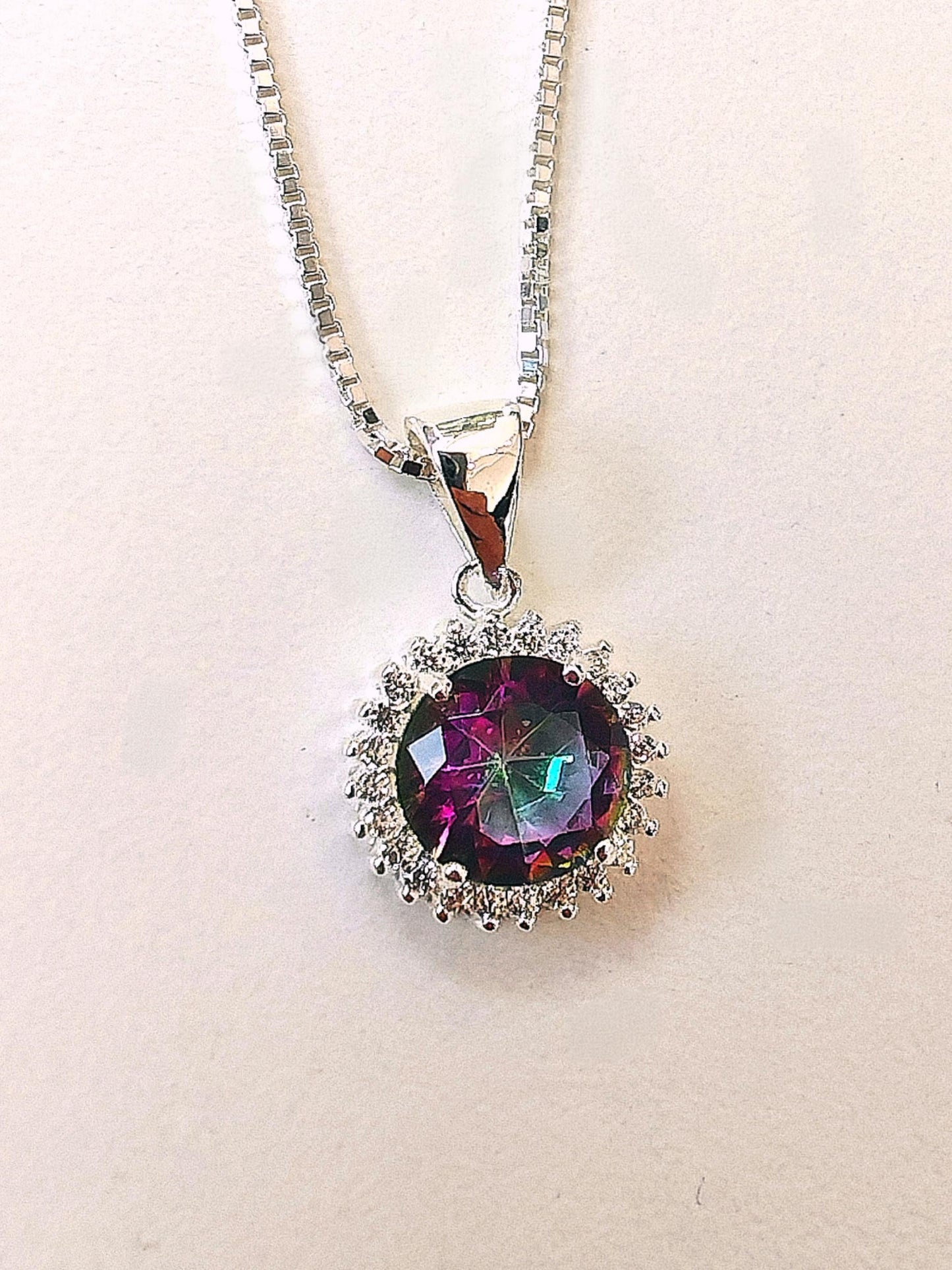 CZ Cluster Pendant Necklace