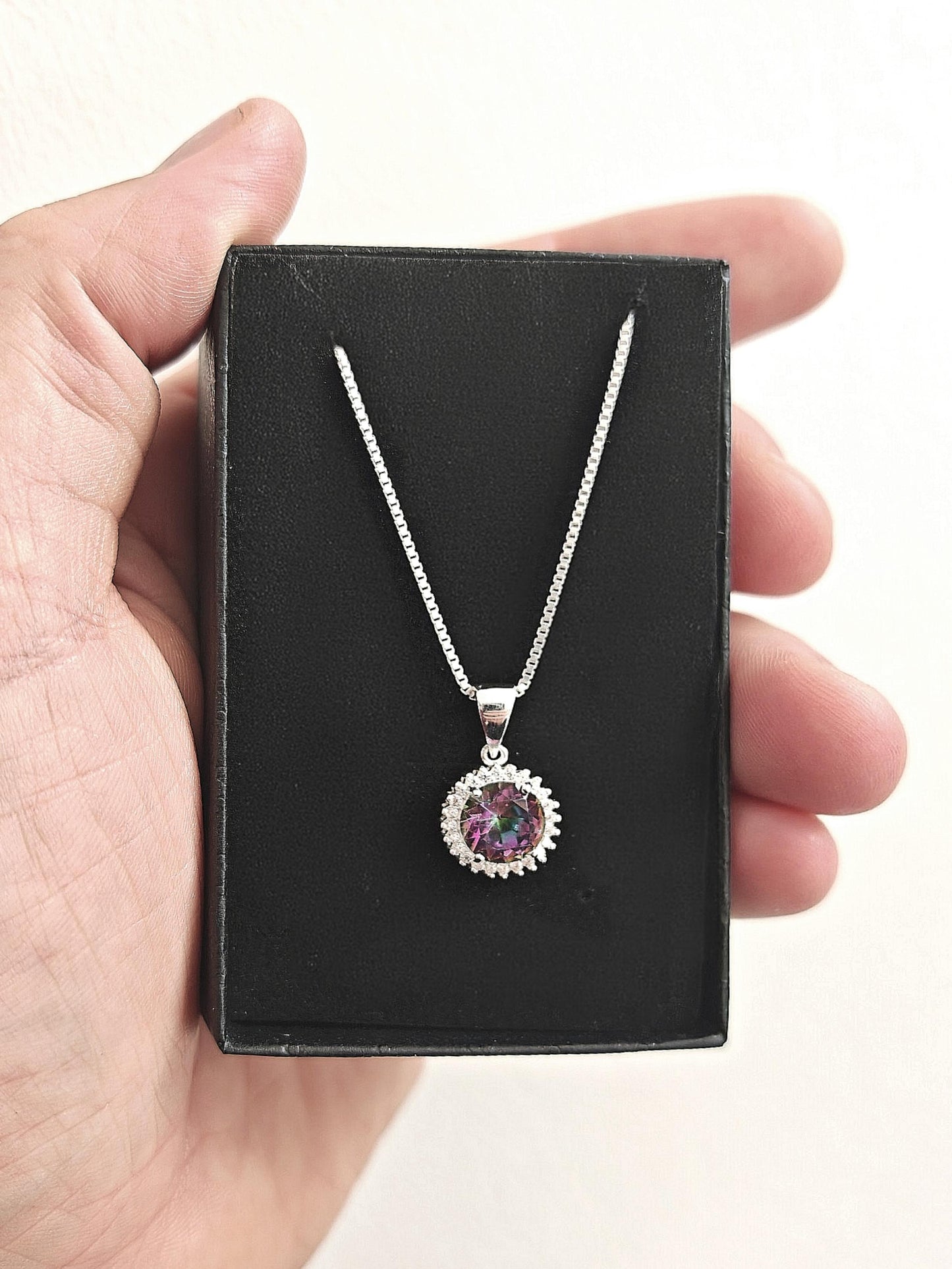 CZ Cluster Pendant Necklace