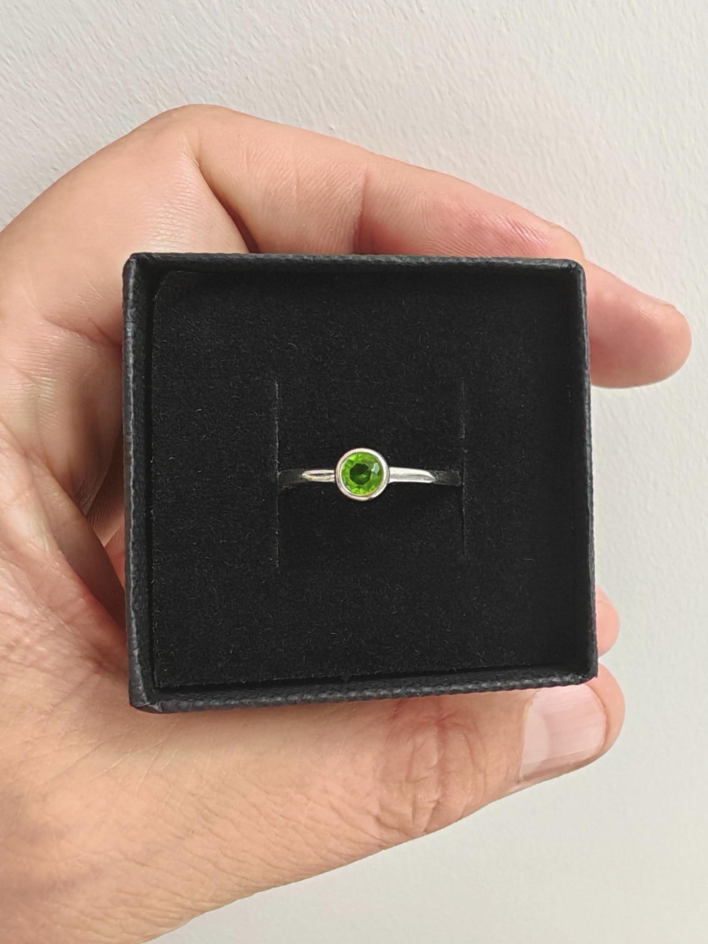 Classic CZ Birthstone Round Ring