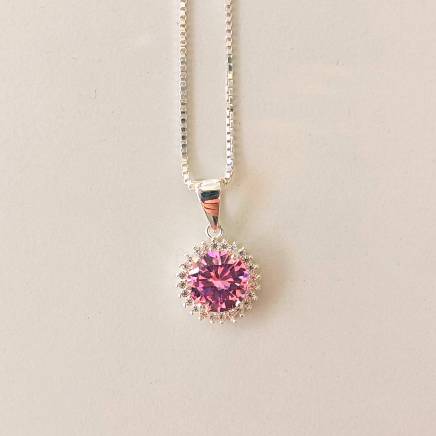 CZ Cluster Pendant Necklace