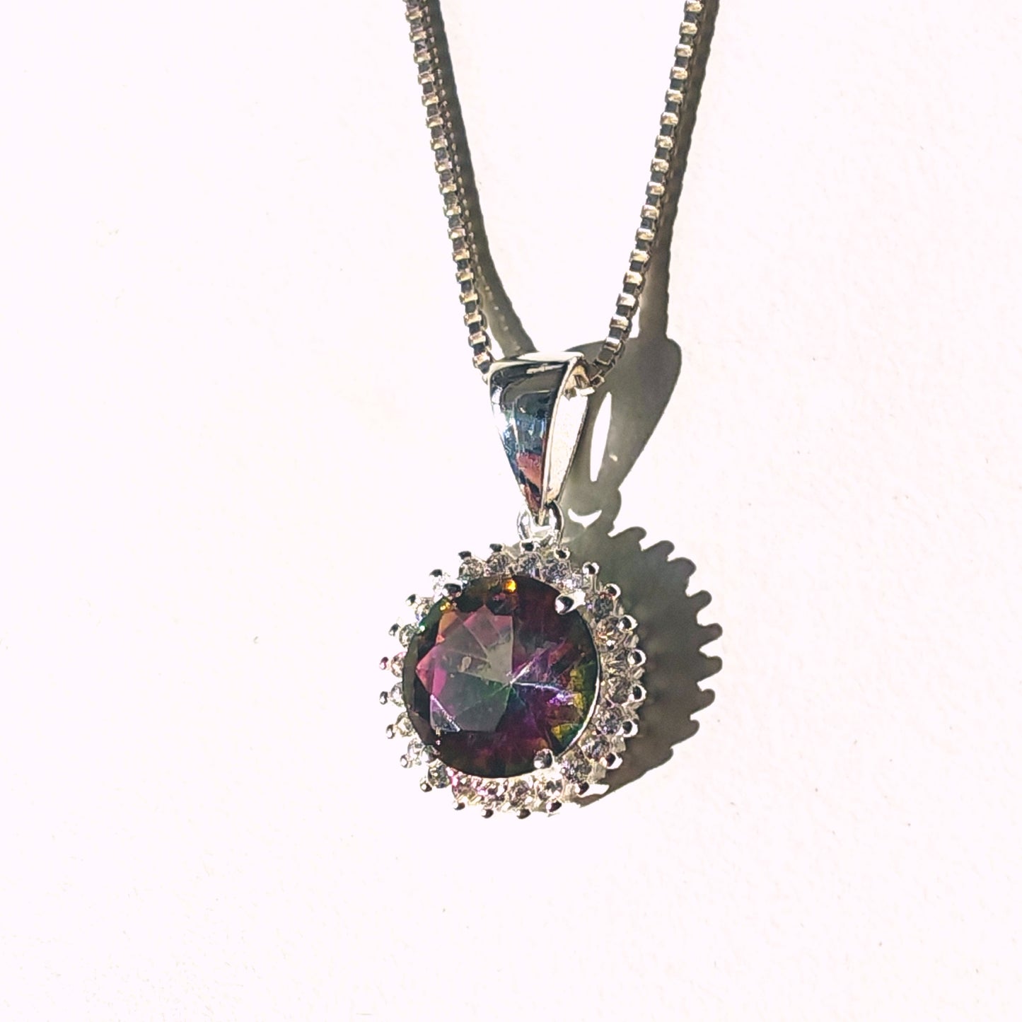 CZ Cluster Pendant Necklace