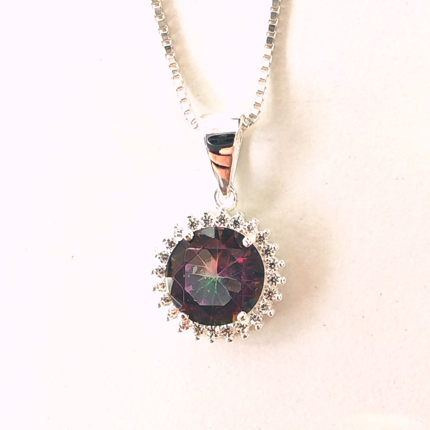 CZ Cluster Pendant Necklace